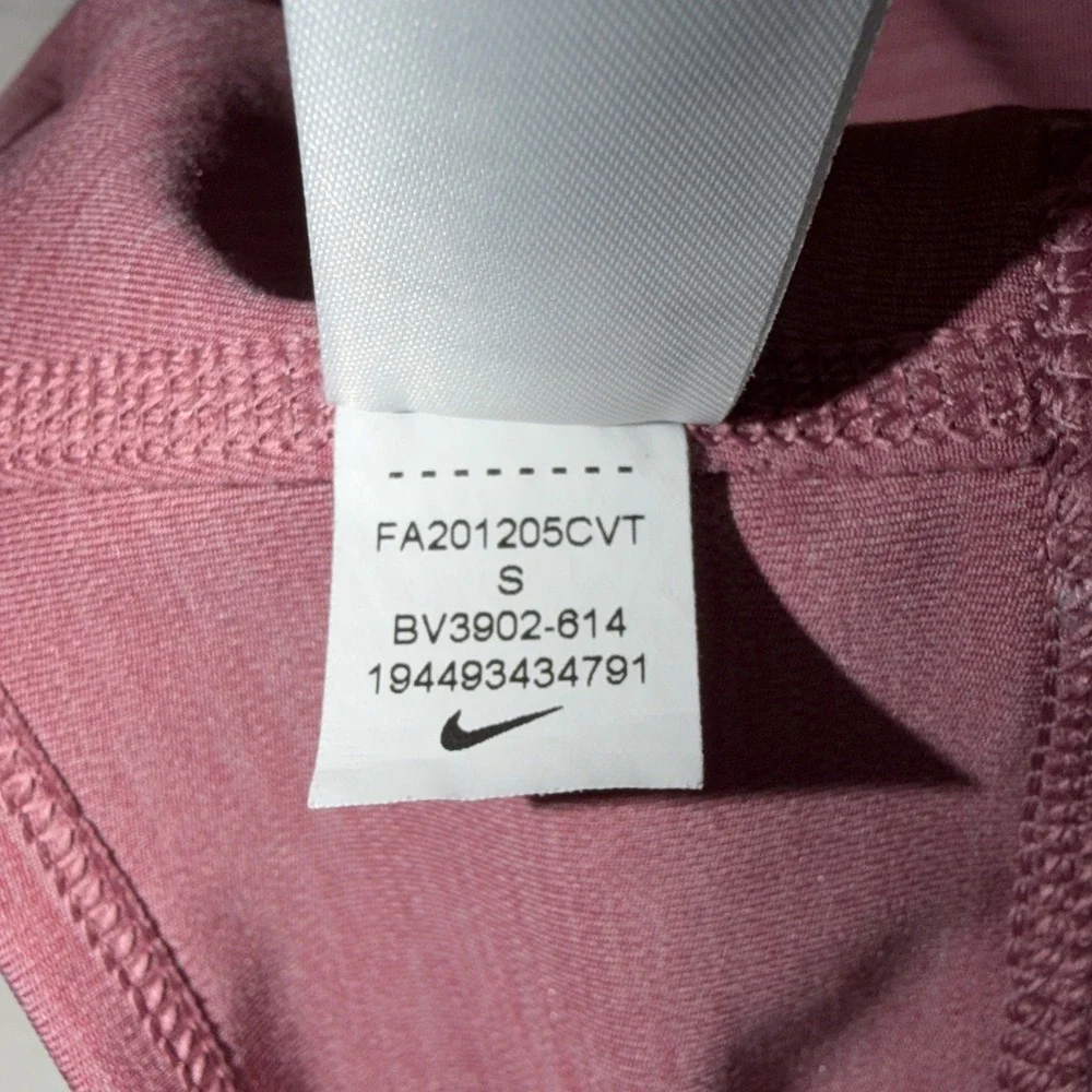 Nike Swoosh Logo Racerback Desert Berry Pink Sports Bra Size Small